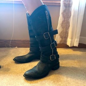 Stetson tall leather boots